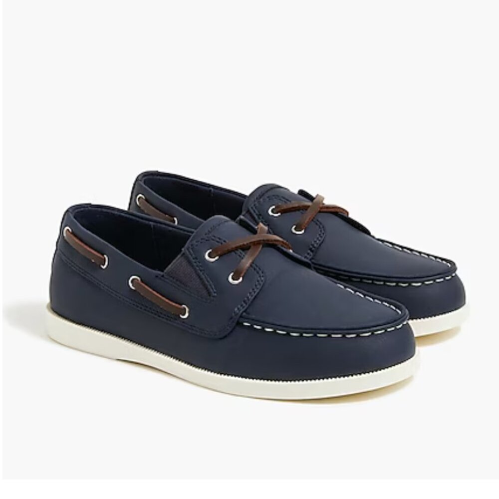 J.CREW‎ Factory Crew Cuts Boys' Boat Shoes Blue Loafers Size 12